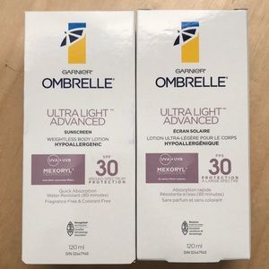 2 Garnier Ombrelle Ultra Light 30 SPF Sunscreens